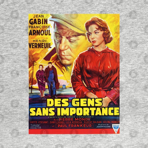 Jean Gabin - Françoise Arnoul - Henri Verneuil - MOVIE POSTER by Labonneepoque